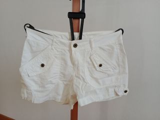 Pantaloncini Champion donna bianco