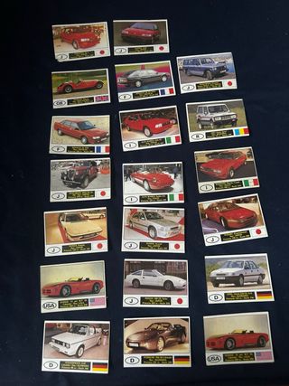Cromos coches “Autocolor” años 80