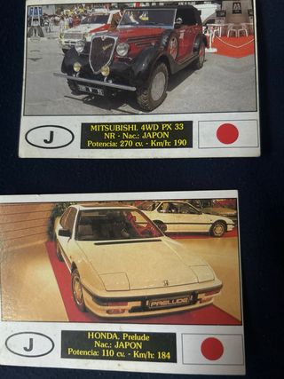 Cromos coches “Autocolor” años 80