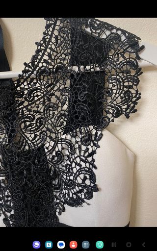 Vestido elegante blanco y negro