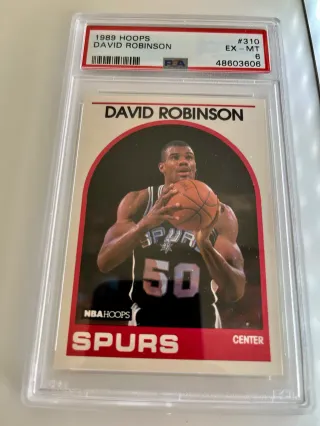 🏀 Cromo 1989 NBA David Robinson 👉 PSA 6