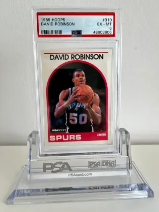 🏀 Cromo 1989 NBA David Robinson 👉 PSA 6
