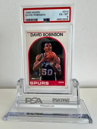 🏀 Cromo 1989 NBA David Robinson 👉 PSA 6