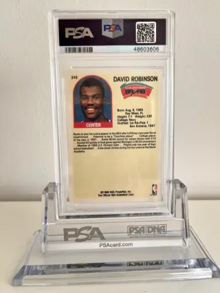 🏀 Cromo 1989 NBA David Robinson 👉 PSA 6