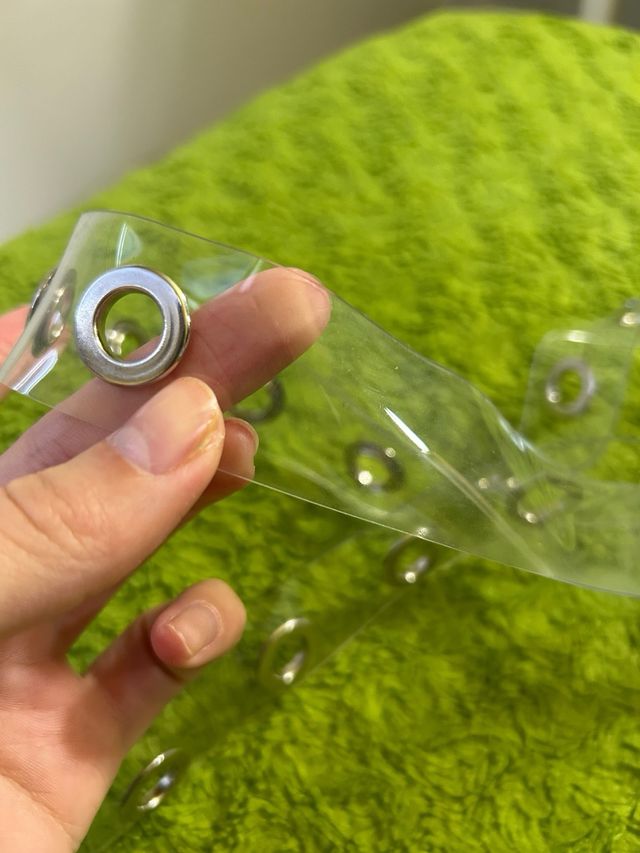 Cinturón transparente eyelets