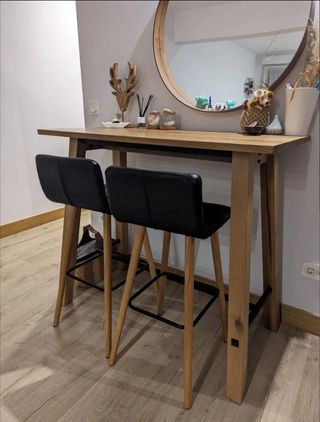 Conjunto mesa y taburetes