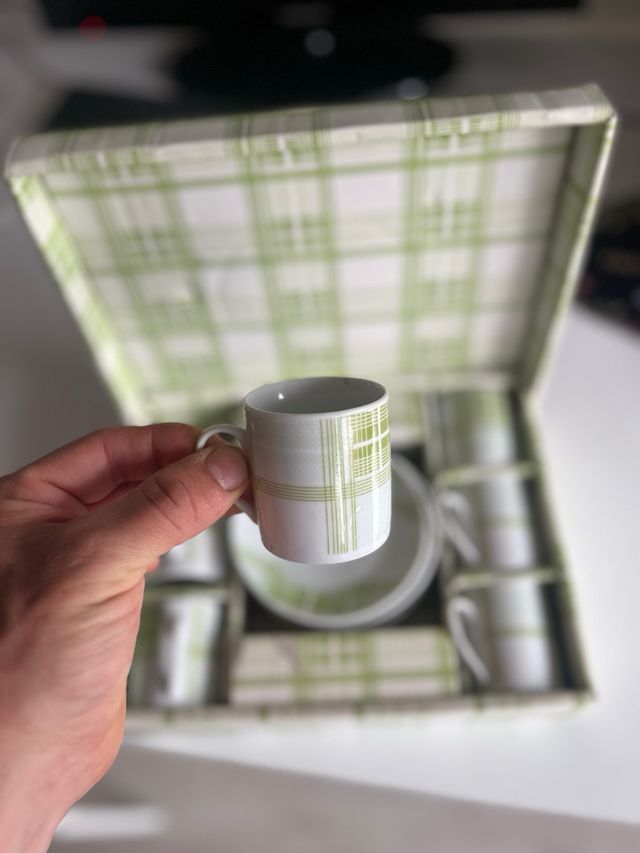 Set 6 tazas y platos cafe