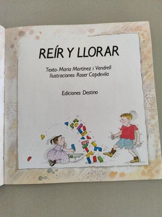 "HABLEMOS DE REÍR Y LLORAR". Literatura infantil.