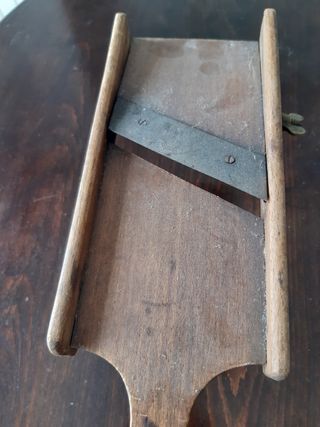Mandolina de cocina de madera  antigua
