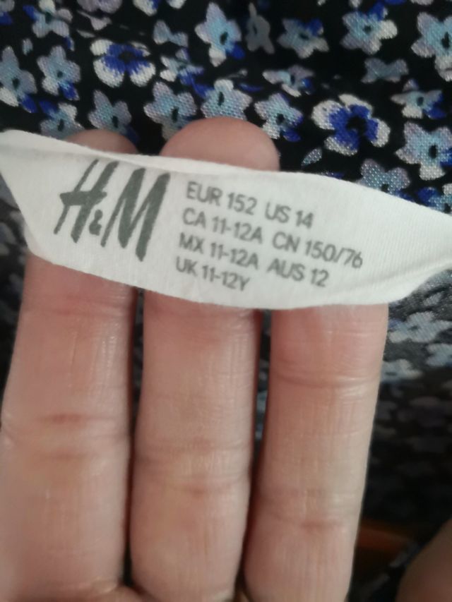 Vestido camisero de flores tonos azules