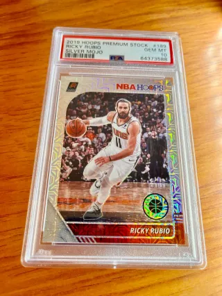 🏀 Cromo 2019 NBA Ricky Rubio 👉 PSA 10  👀 POP 1