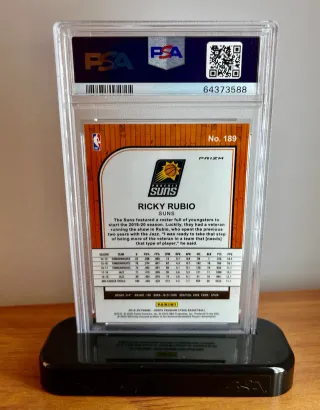 🏀 Cromo 2019 NBA Ricky Rubio 👉 PSA 10  👀 POP 1