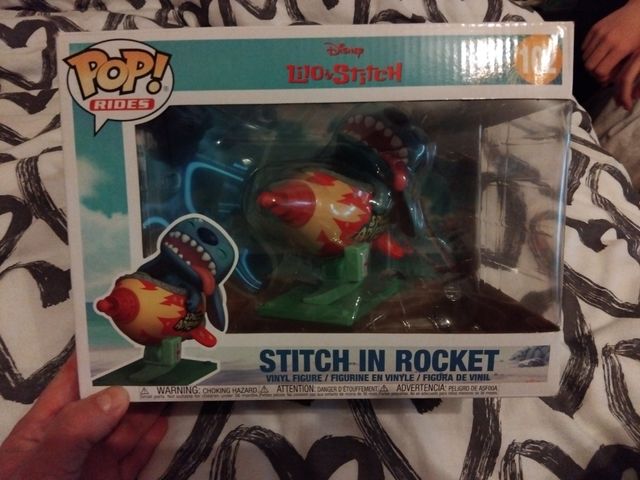 Funko pop stitch in rocket 