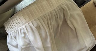 Cortina visillo blanca 144x 253 cm + riel 