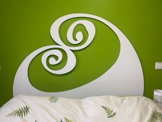 Cabecero olas blanco