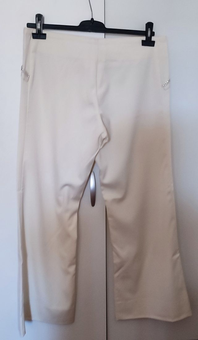 Pantalone bianco panna