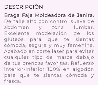 Braga Faja Moldeadora negra