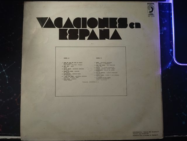 Vinilo - Vacaciones en España