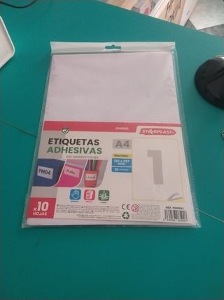 Etiquetas adhesivas A4 x 10 Hojas 