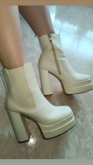 Botines de mujer con plataforma 👢🤍