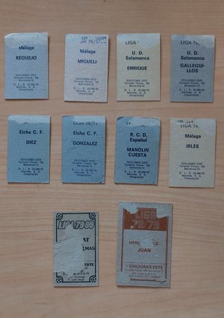 Cromos años 70 ediciones este 