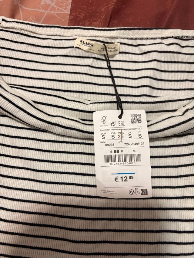 Top manga larga pull&bear