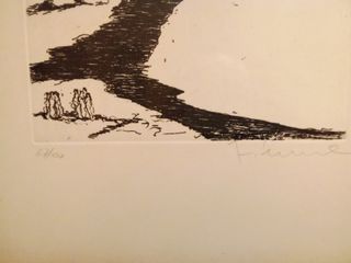 Salvatore Fiume opera acquaforte 50x35 firmata