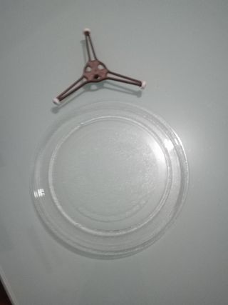 Plato y soporte microondas