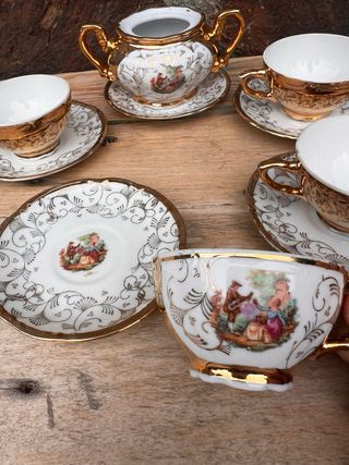 TAZAS CAFE PORCELANA BAVARIA