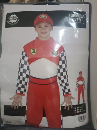 Disfraz formula 1 niño