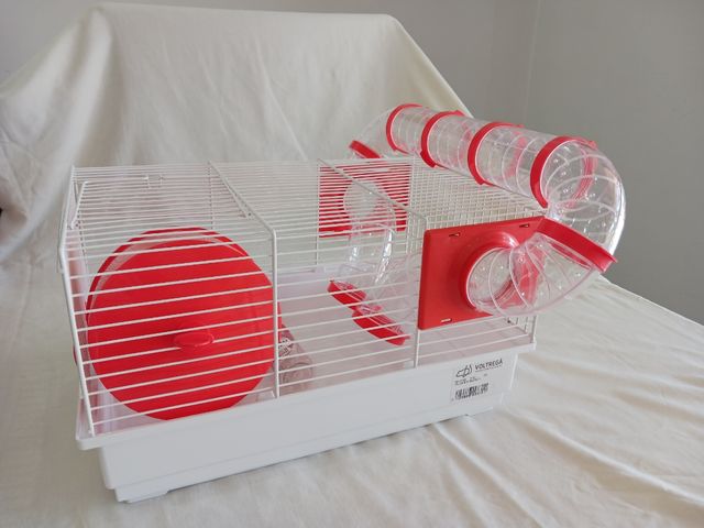 Jaula hamster y bolsa lecho sanitario