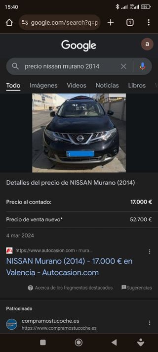 Nissan Murano 2015 OFERTA
