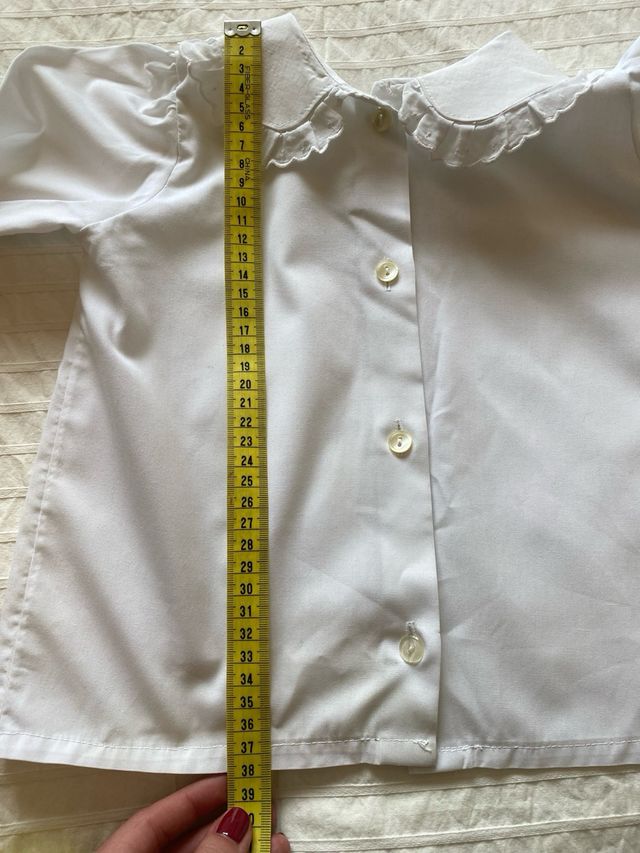 Camisa con cuello Peter Pan