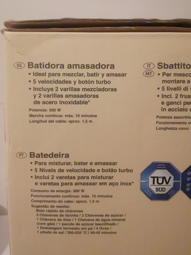 Batidora amasadora