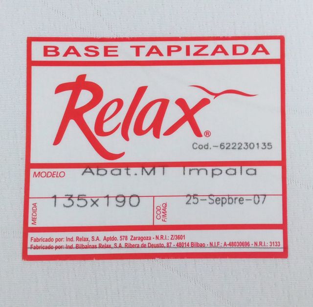 Colchón + canapé abatible 135x190