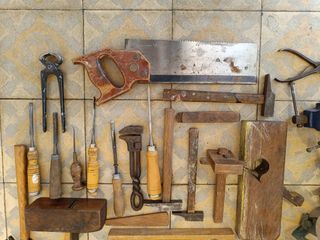 Herramientas antiguas de carpintería.