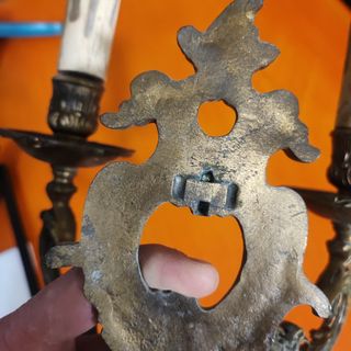 Porta candele barocco anni 60 .