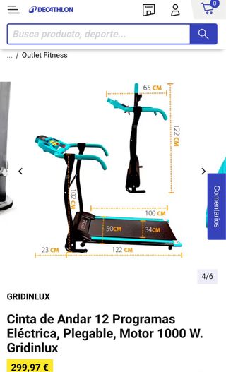 OFERTA ENERO Cinta de andar marca GRIDINLUX