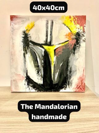 Quadro pintura the mandalorian star wars quadro