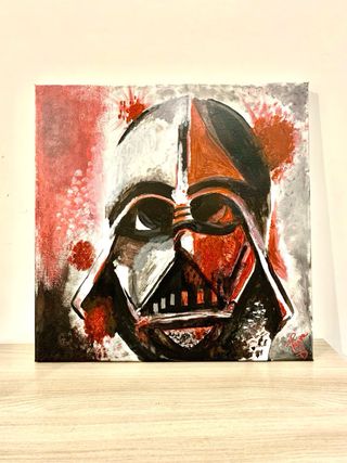 Cuadro Darth Vader star wars quadro handmade