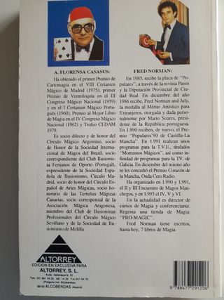Libro de oro magia con naipes Fred Norman Florensa