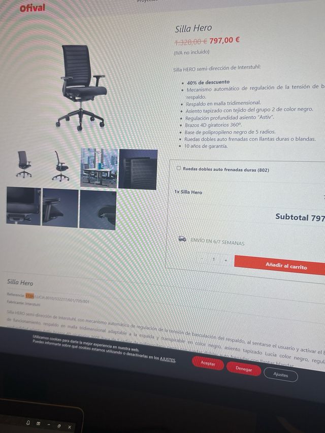 Sedia da ufficio HERO 172H