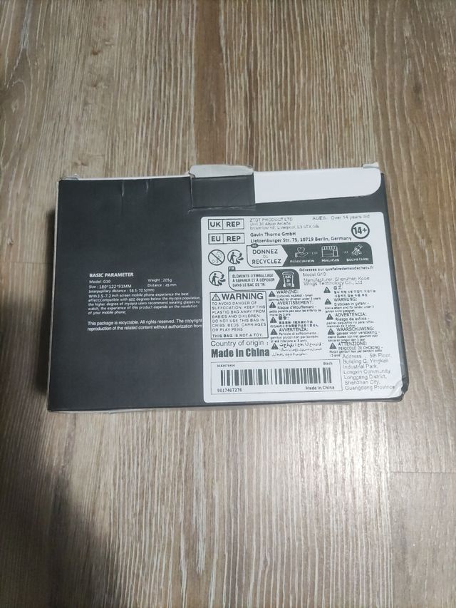 Gafas 3d realidad virtual  360°