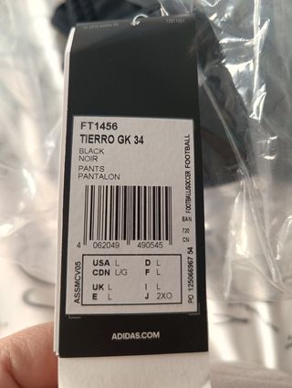 Pantalón portero Adidas con pro