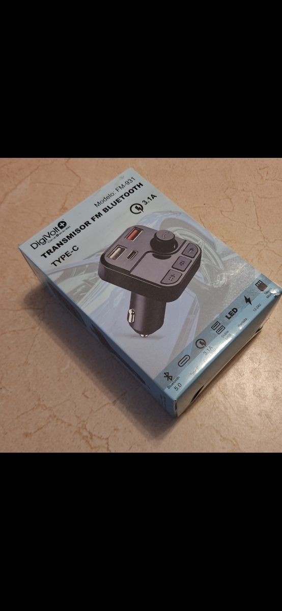 Transmisor FM Bluetooth