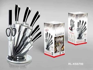 💚➖58%💚 Conjunto de 8 Cuchillos Royalty line Gris
