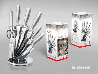 💚➖58%💚 Conjunto de 8 Cuchillos Royalty line Gris