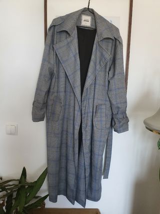 Trench coat padrão Vichy