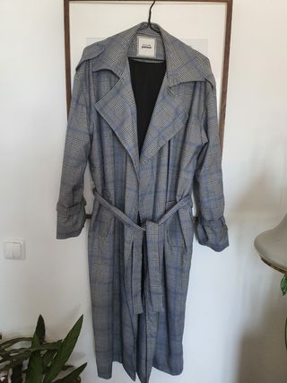Trench coat padrão Vichy
