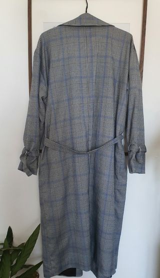 Trench coat padrão Vichy